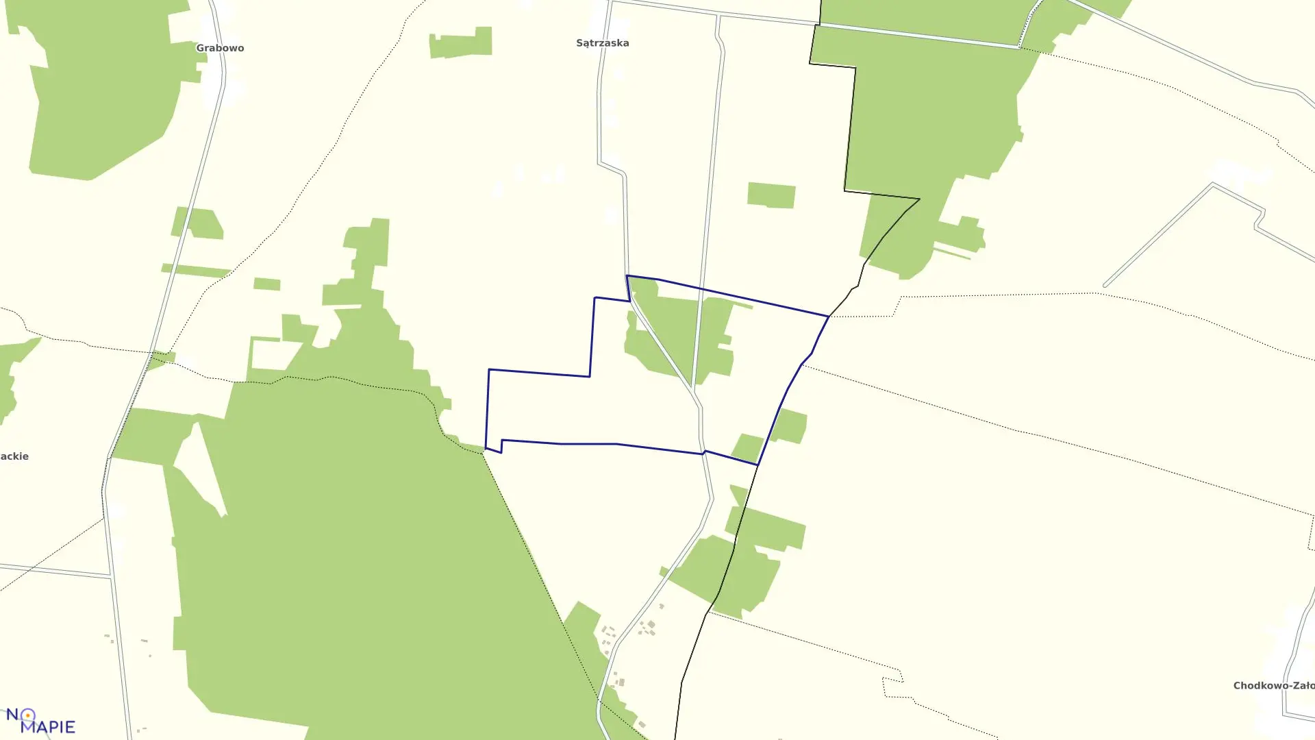 Mapa obrębu FRANKOWO w gminie Przasnysz